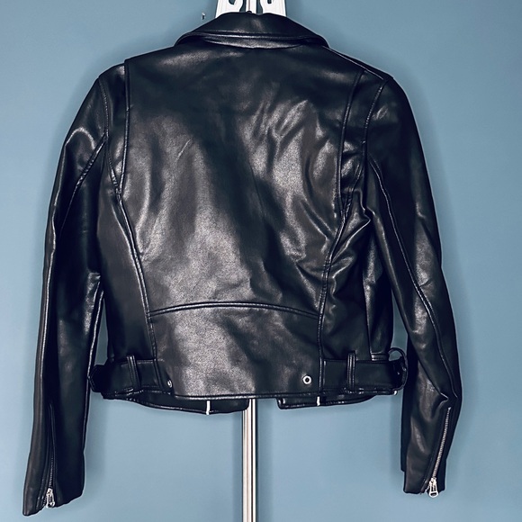 ZARA NWOT | Faux Leather Biker Jacket - Picture 7 of 8